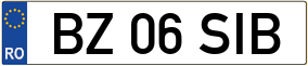 Truck License Plate